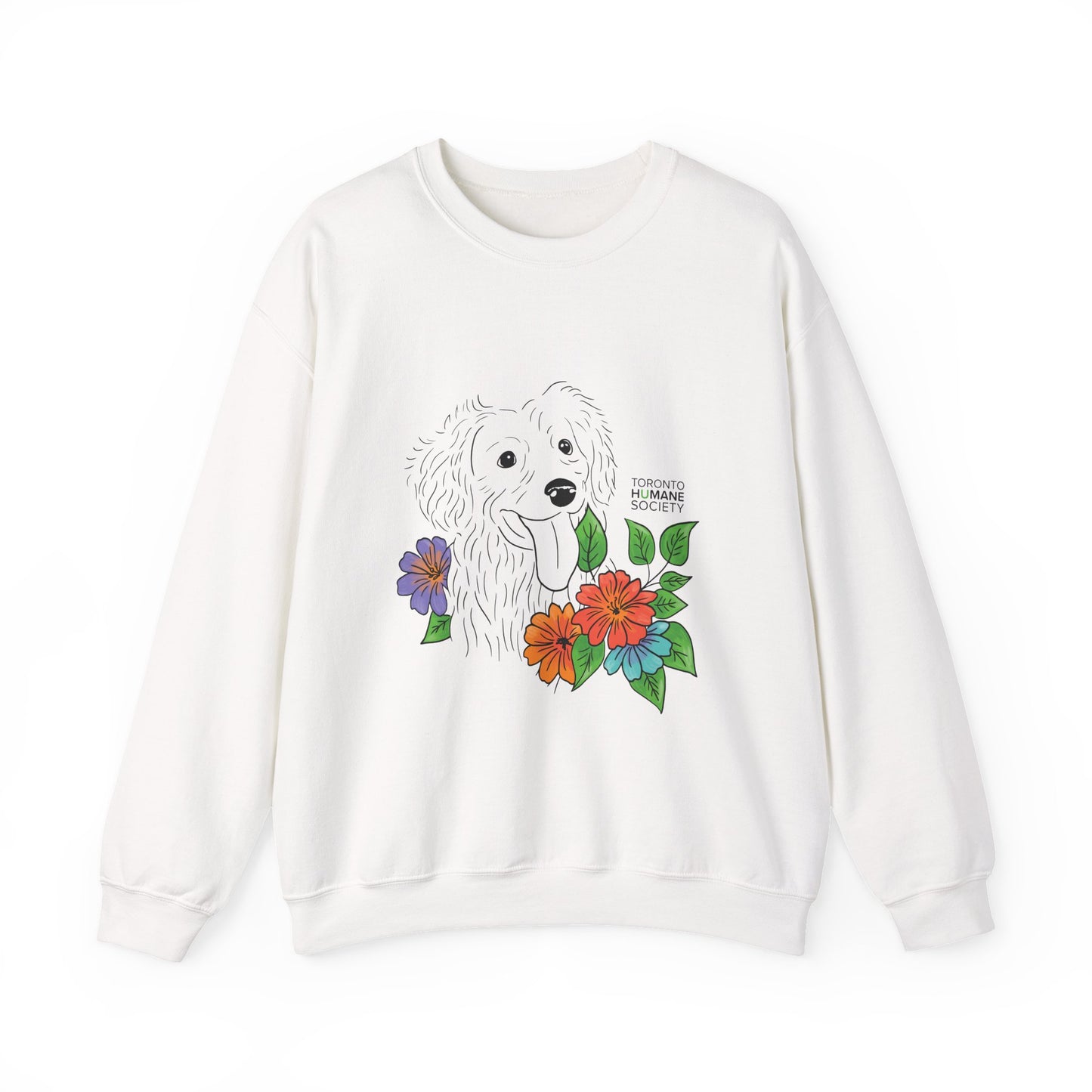 Sweatshirt - Floral Dog
