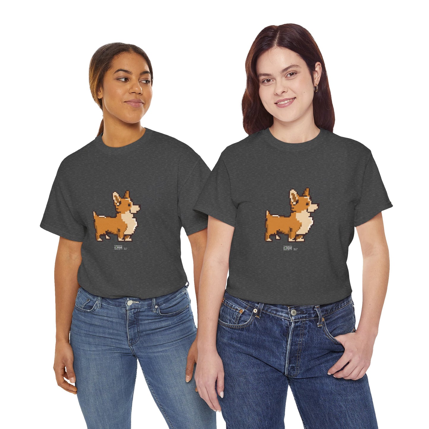 Unisex Cotton Tee - Pixelated Dog