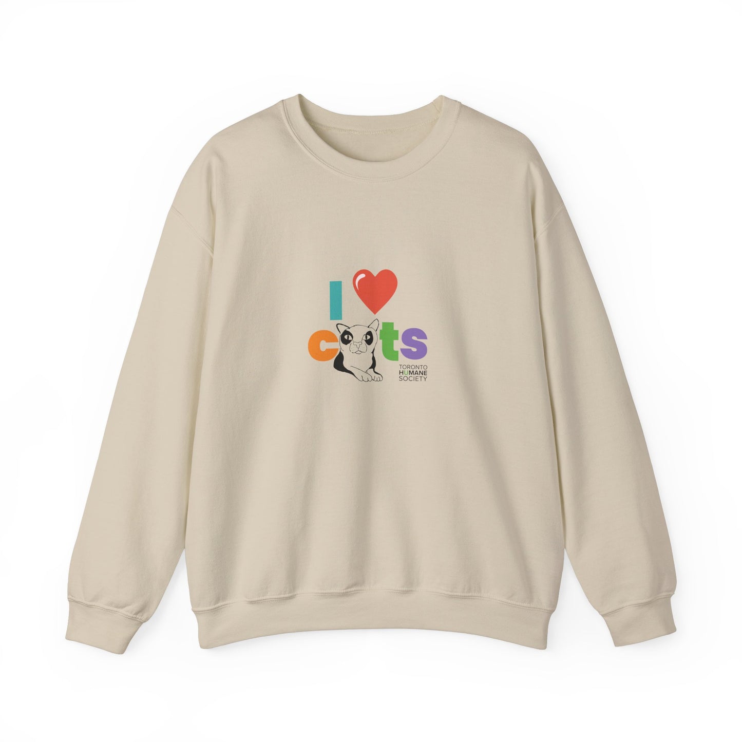 Unisex Crewneck Sweatshirt - I Love Cat