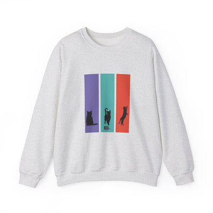 Unisex Sweatshirt - Cat Silhouettes