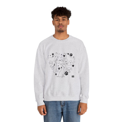 Unisex Crewneck Sweatshirt - Dog Heart