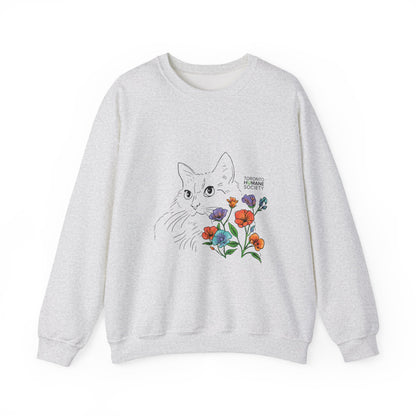 Sweatshirt - Floral Cat