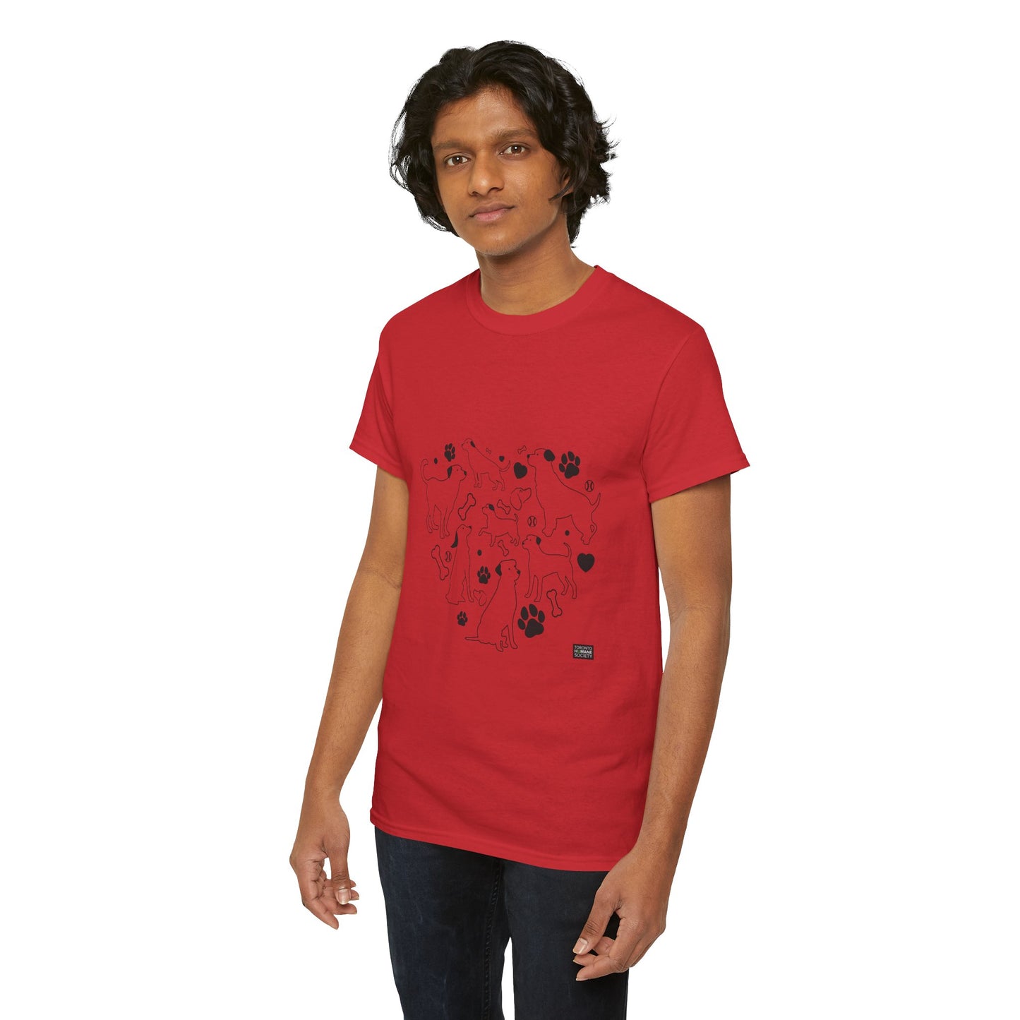 Unisex Cotton Tee - Dog Heart