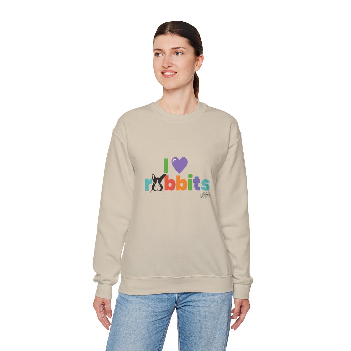 Unisex Crewneck Sweatshirt - I Love Rabbits