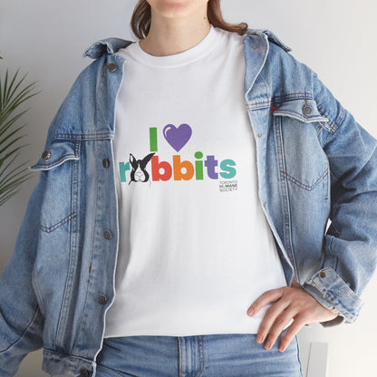 Unisex Cotton Tee - I Love Rabbit