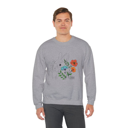 Sweatshirt - Floral Rabbit