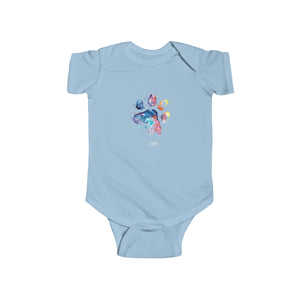 Infant Fine Jersey Bodysuit - Paw Print