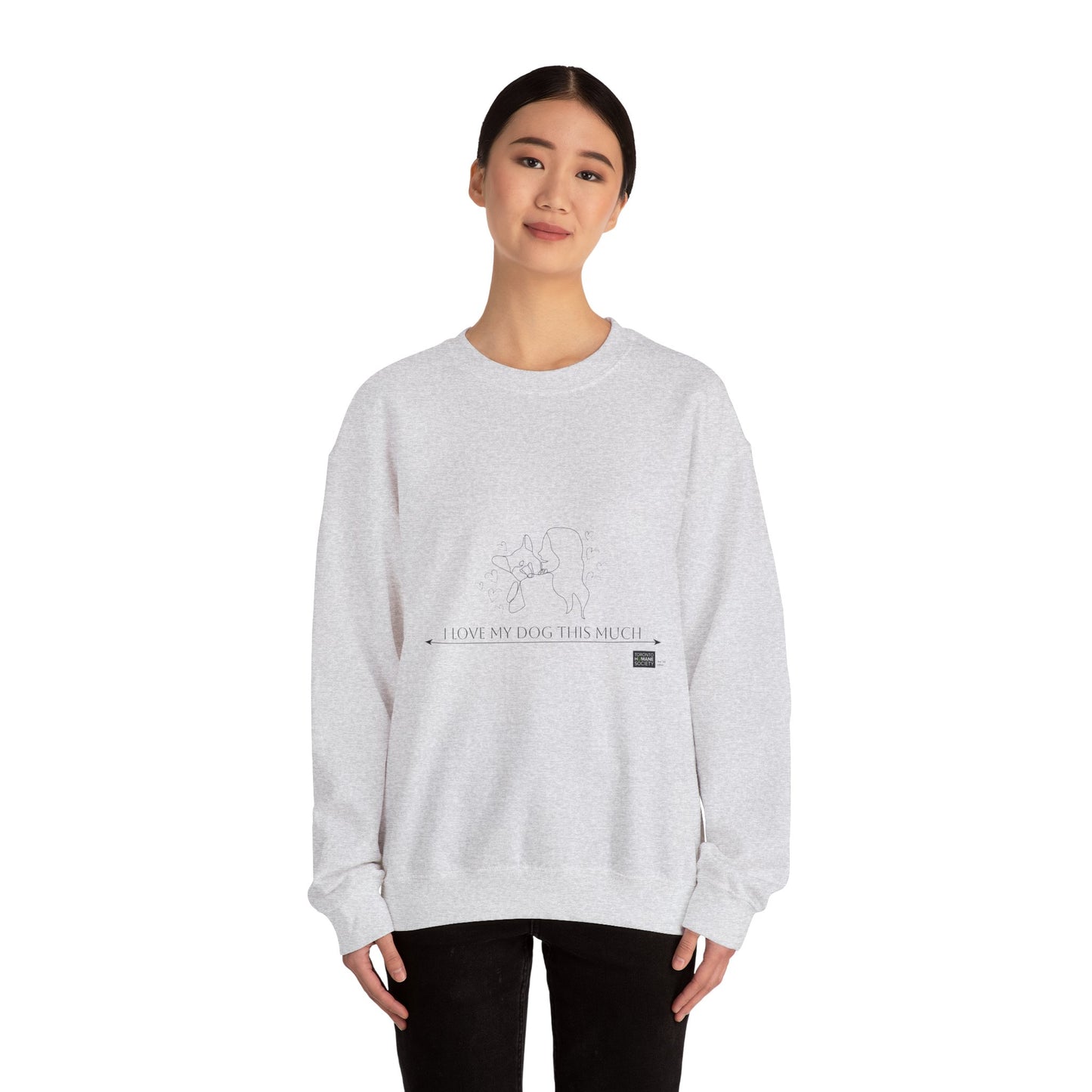 Unisex  Crewneck Sweatshirt - I Love My Dog This Much