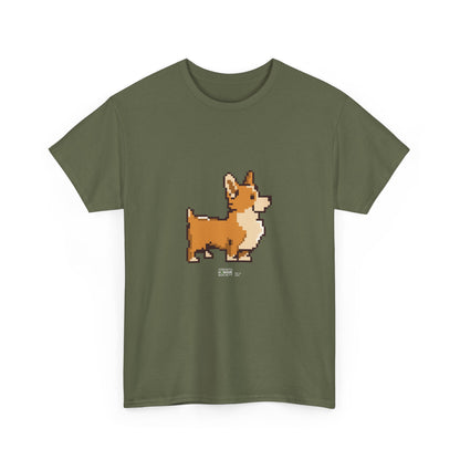 Unisex Cotton Tee - Pixelated Dog