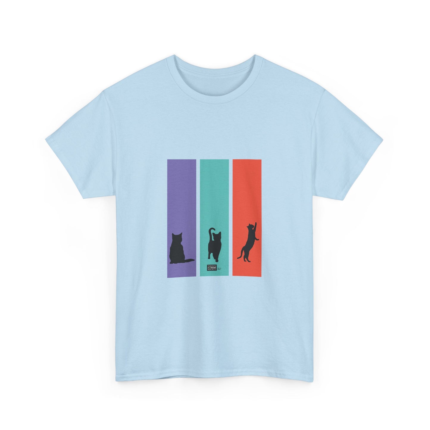 Unisex Cotton Tee - Cat Silhouettes