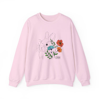 Sweatshirt - Floral Rabbit