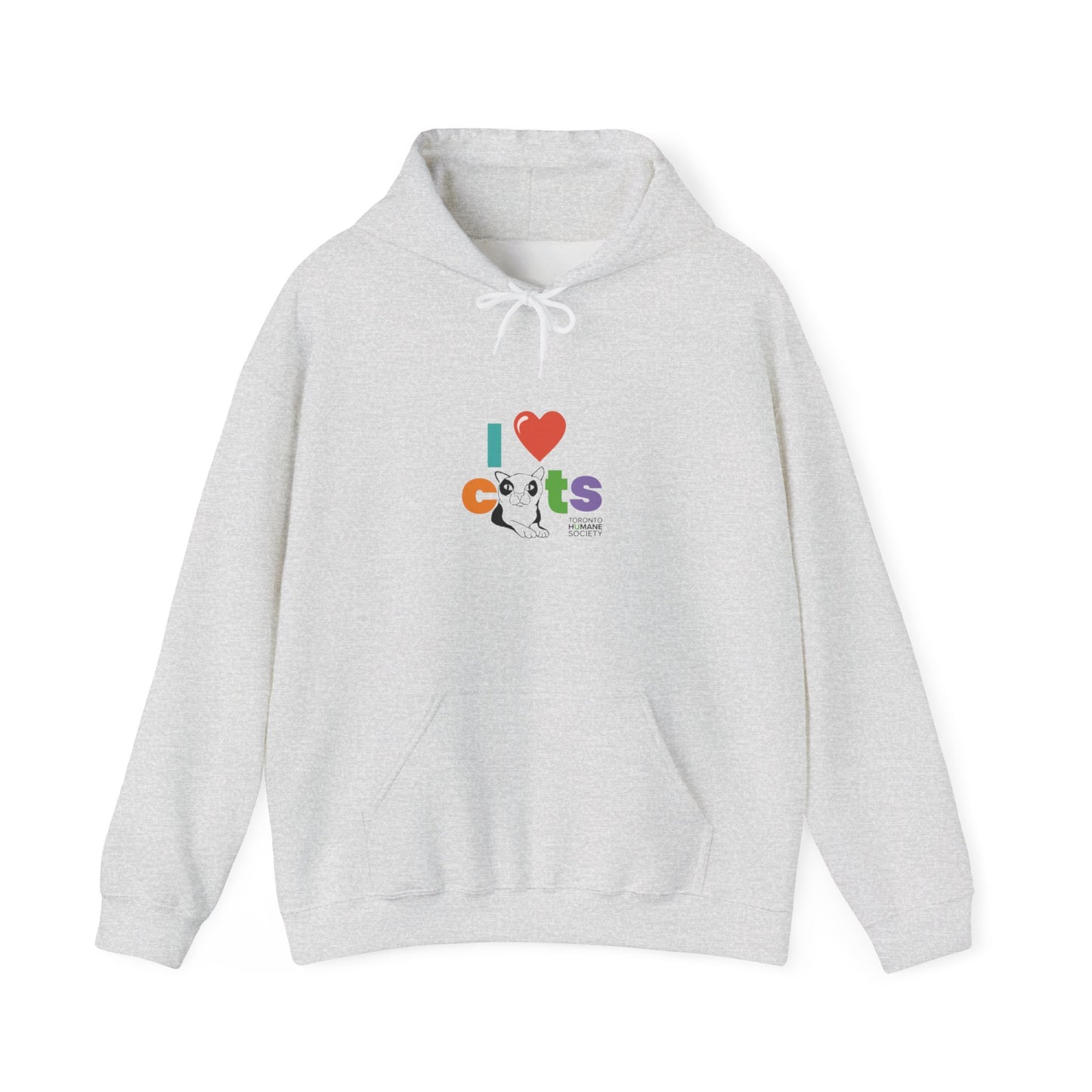 Unisex Hooded Sweatshirt - I Love Cats