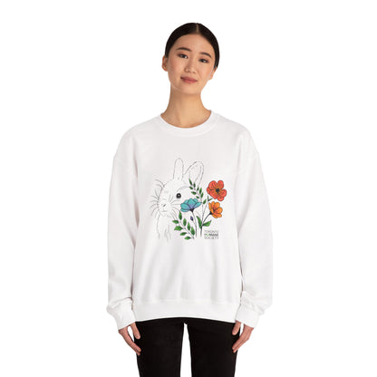 Sweatshirt - Floral Rabbit