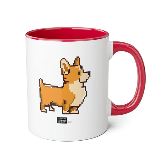 Accent Mug - Pixelated Dog