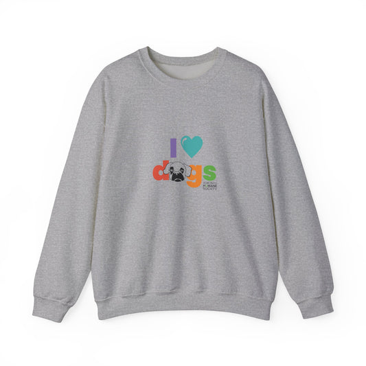 Unisex Crewneck Sweatshirt - I Love Dogs