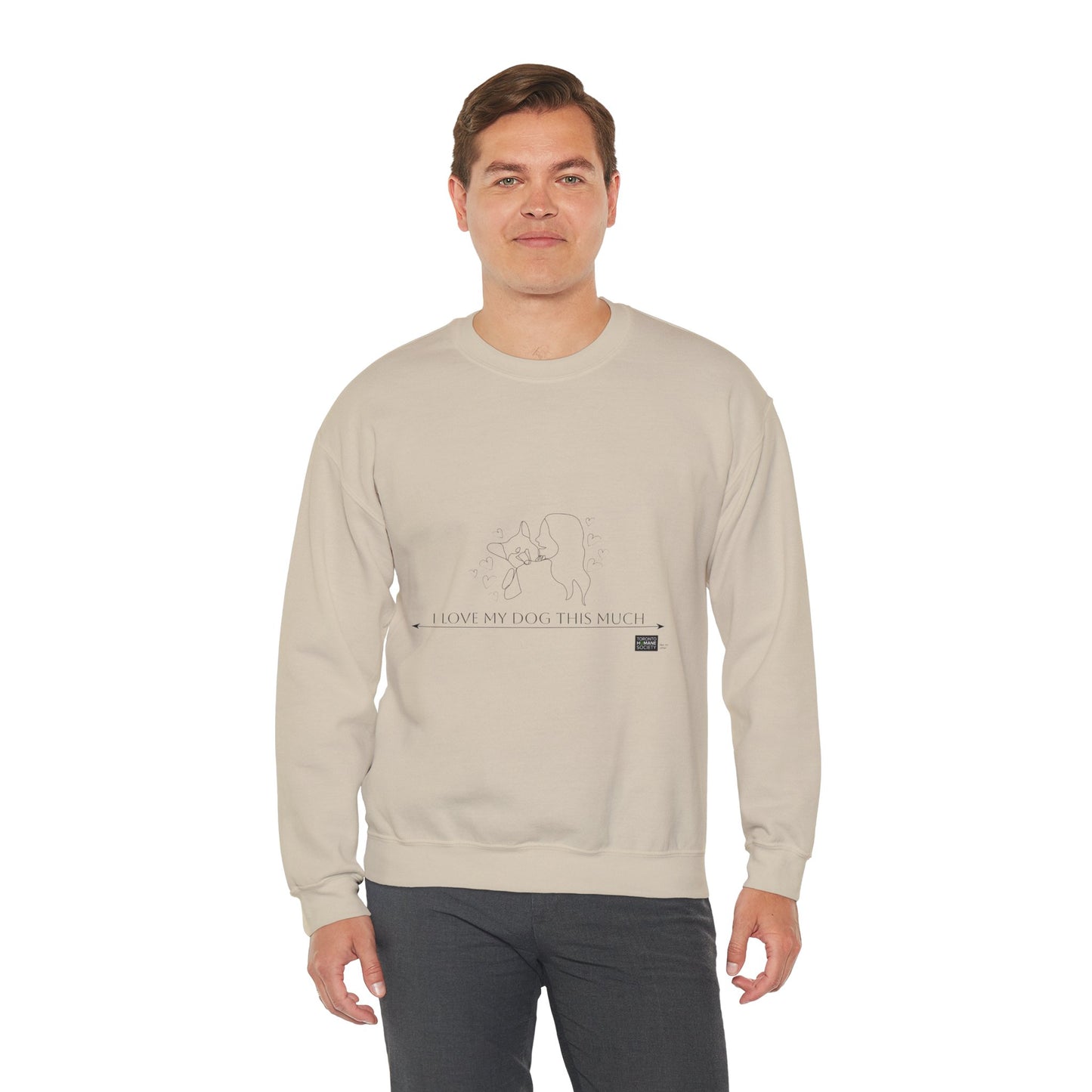 Unisex  Crewneck Sweatshirt - I Love My Dog This Much