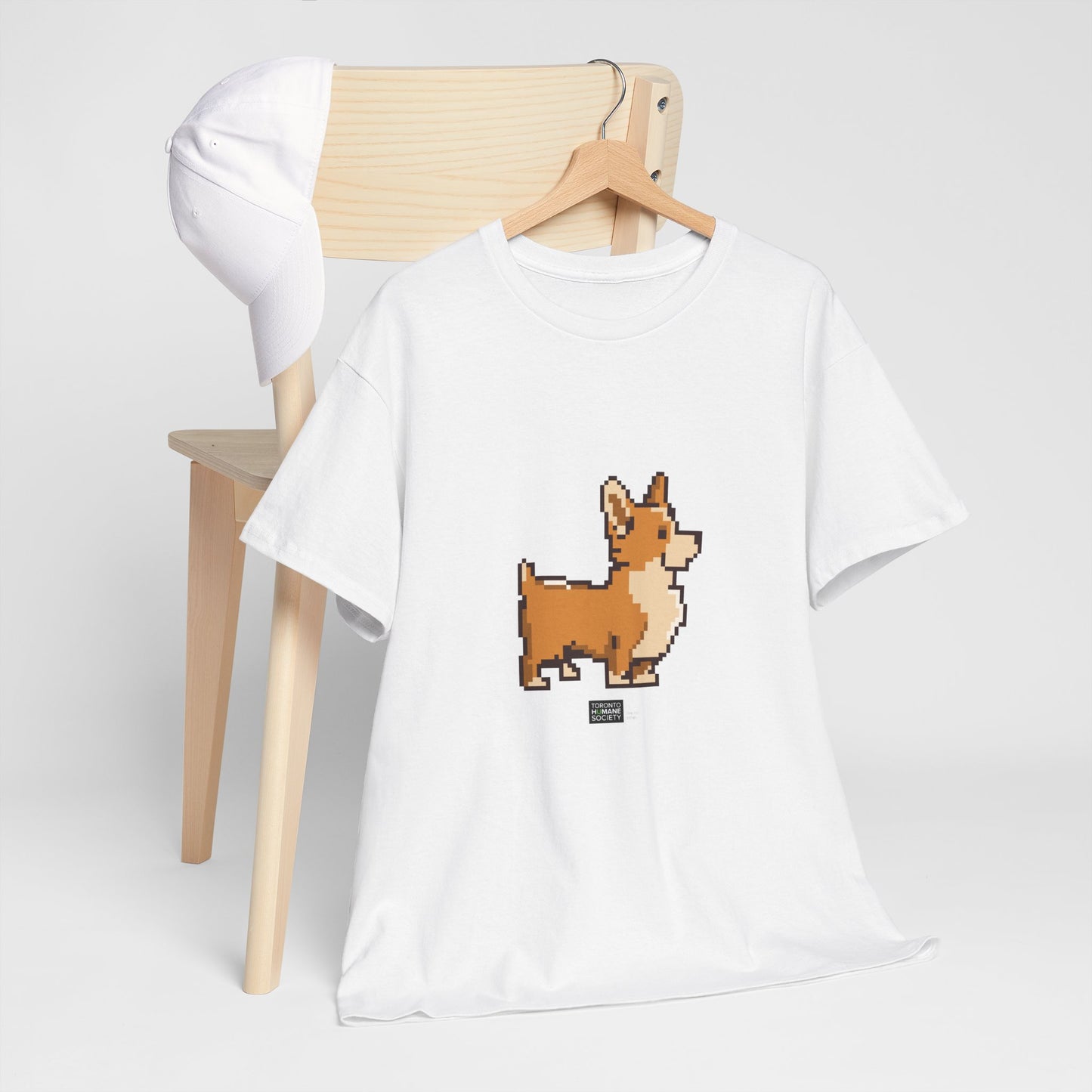 Unisex Cotton Tee - Pixelated Dog