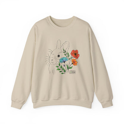 Sweatshirt - Floral Rabbit