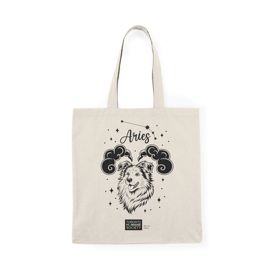 Aries, Dog Zodiac -Tote Bags