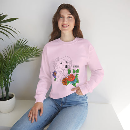 Sweatshirt - Floral Dog