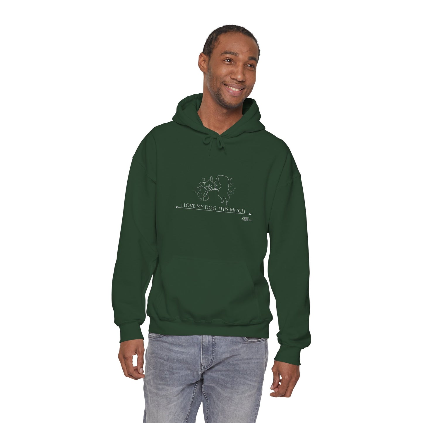 Unisex Hooded Sweatshirt - I Love My Dog This Much