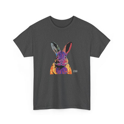 Unisex Cotton Tee - Abstract Rabbit