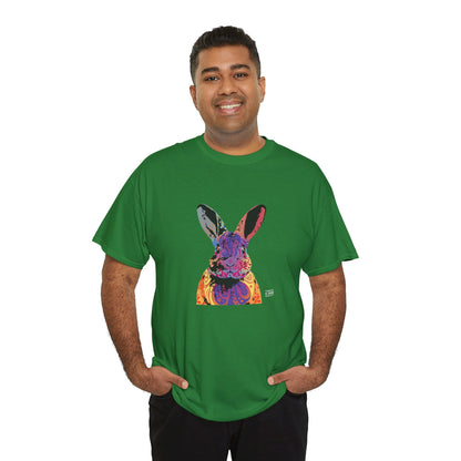 Unisex Cotton Tee - Abstract Rabbit