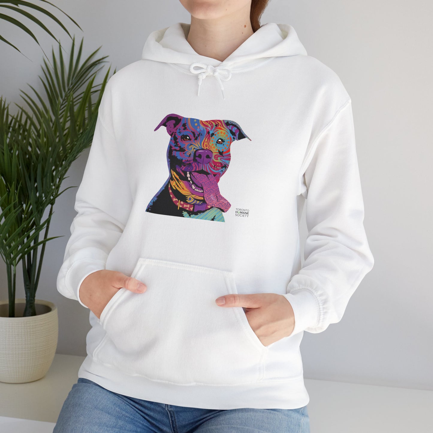 Unisex Hooded Sweatshirt - Abstract Dog