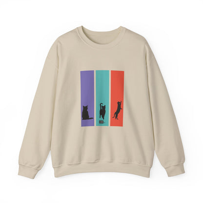 Unisex Sweatshirt - Cat Silhouettes