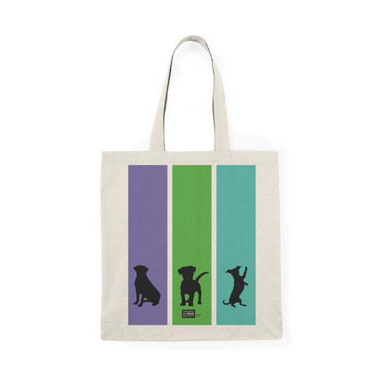 Natural Tote Bag - Dog Silhouettes