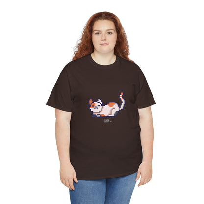 Unisex Cotton Tee - Pixelated Cat