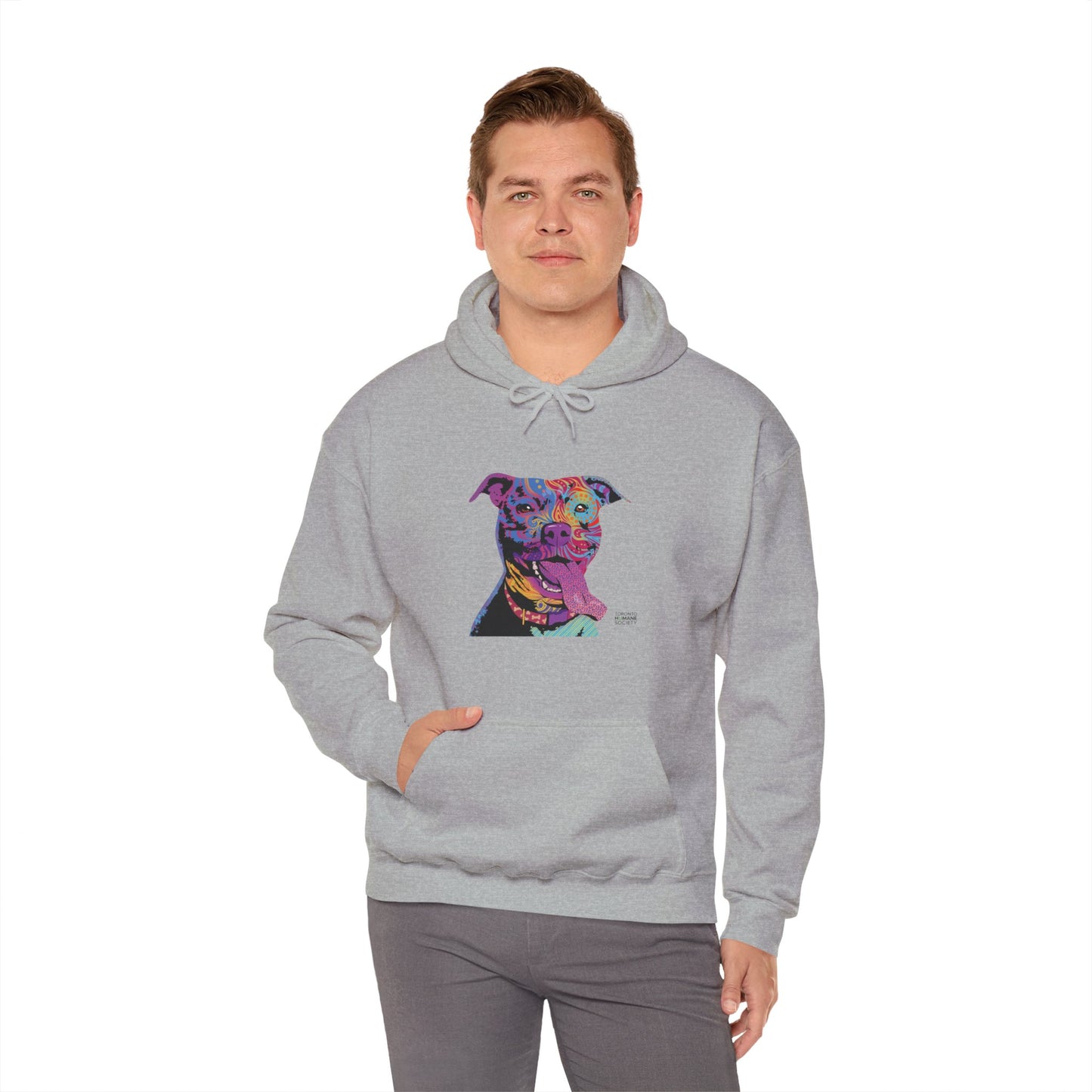 Unisex Hooded Sweatshirt - Abstract Dog