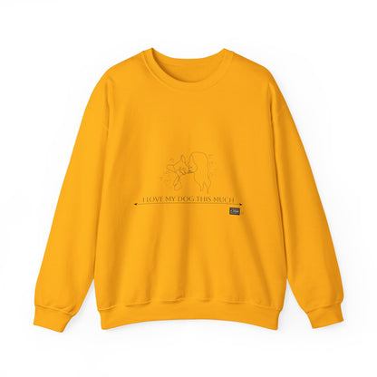 Unisex  Crewneck Sweatshirt - I Love My Dog This Much