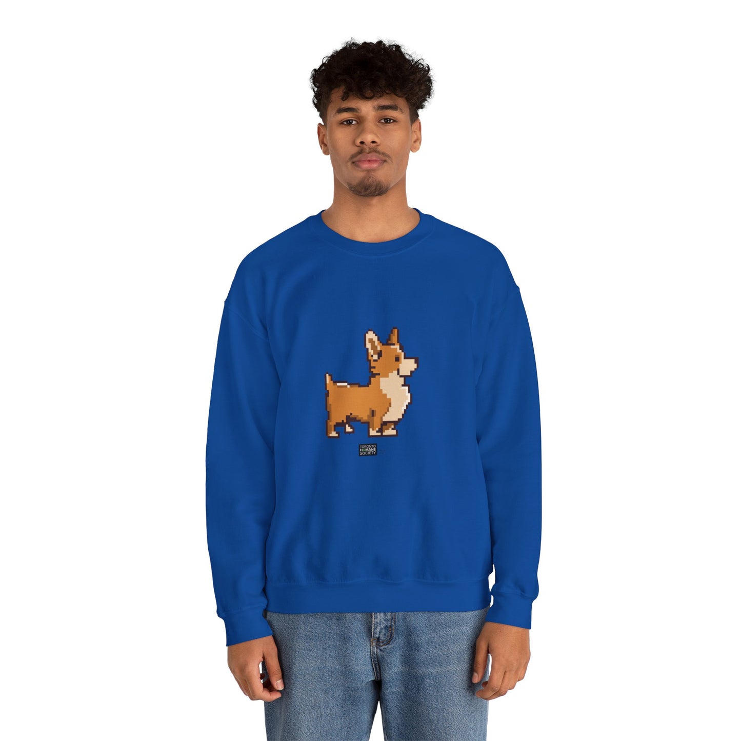 Unisex Crewneck Sweatshirt - Pixelated Dog