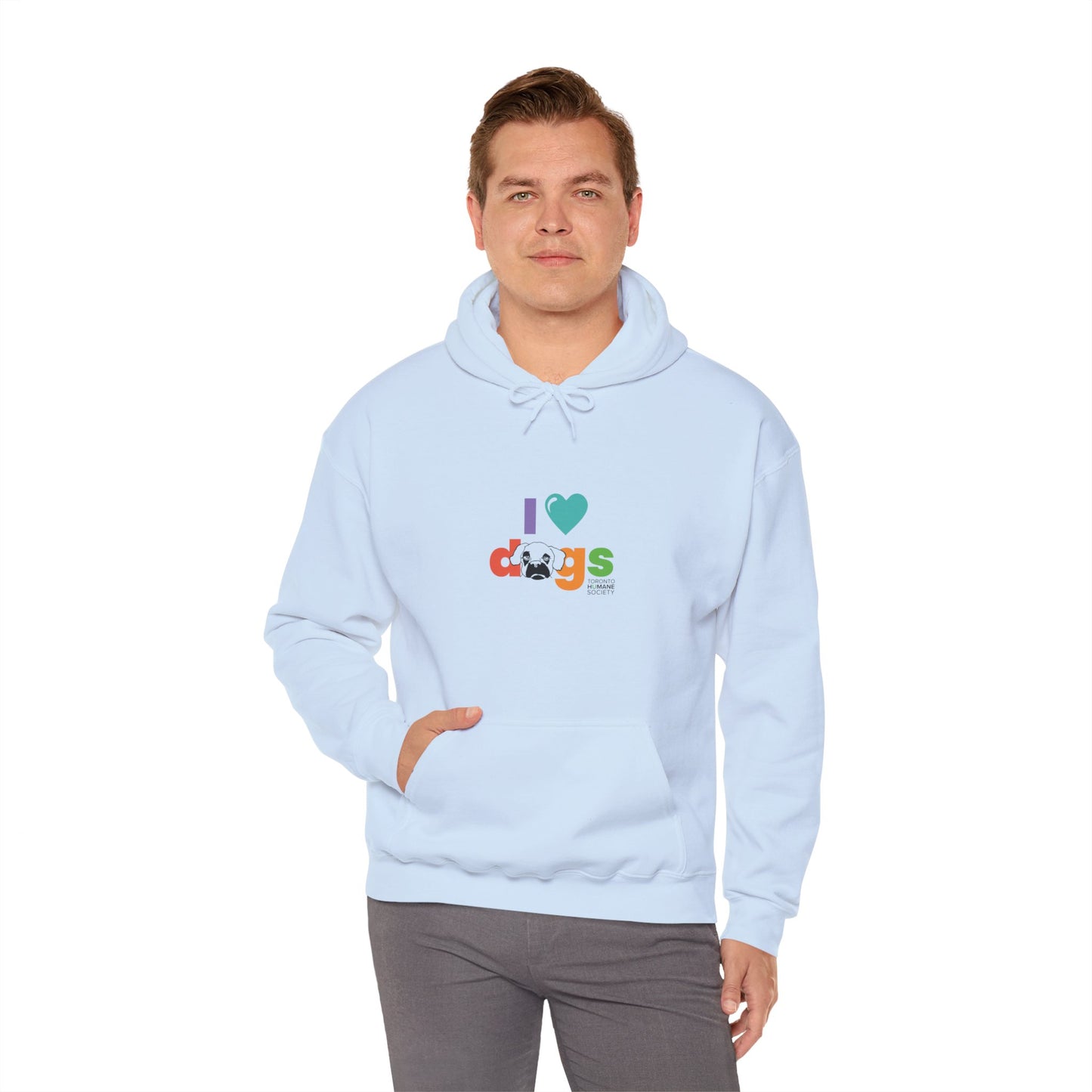 Unisex Hooded Sweatshirt - I Love Dogs