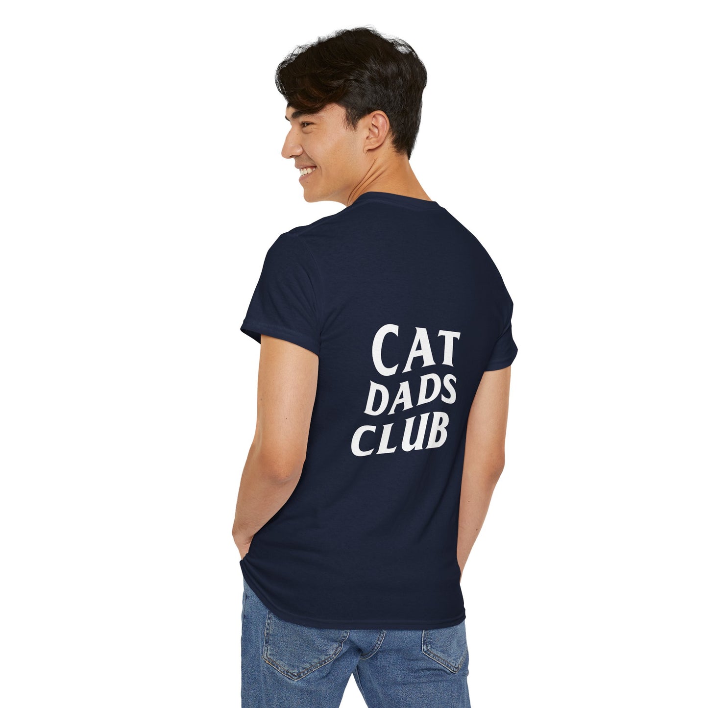 Cat Dads Club, Back Design - Cotton Tee
