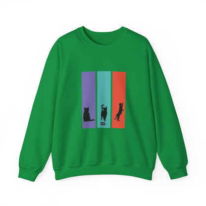 Unisex Sweatshirt - Cat Silhouettes