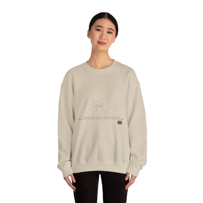 Unisex  Crewneck Sweatshirt - I Love My Dog This Much