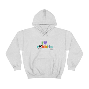 Unisex Heavy Blend™ Hooded Sweatshirt - I Love Rabbits