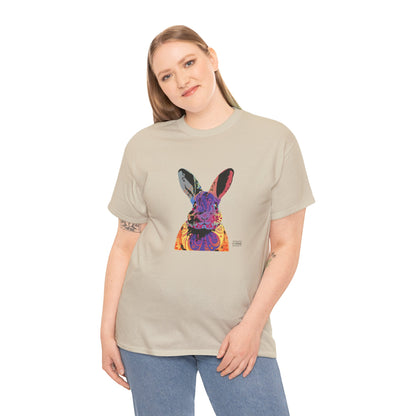 Unisex Cotton Tee - Abstract Rabbit