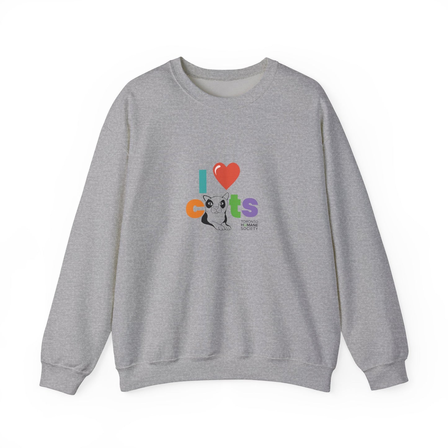 Unisex Crewneck Sweatshirt - I Love Cat