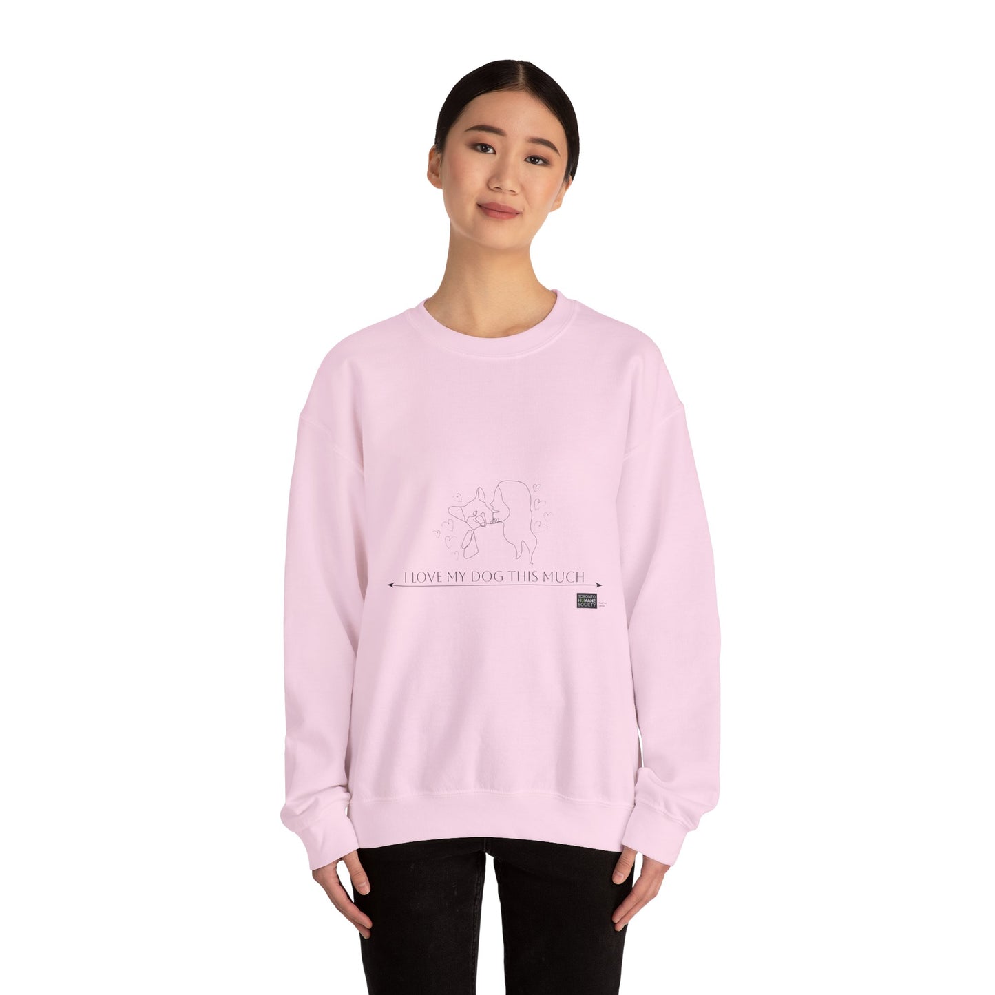 Unisex  Crewneck Sweatshirt - I Love My Dog This Much