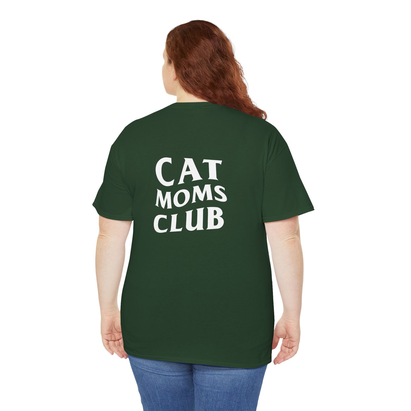 Cat Moms Club, Back Design - Cotton Tee