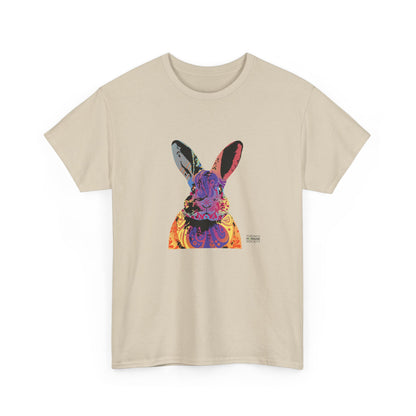 Unisex Cotton Tee - Abstract Rabbit