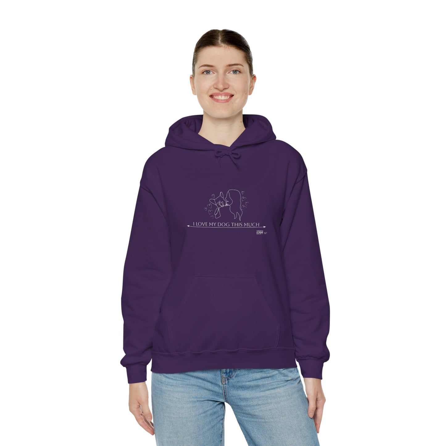 Unisex Hooded Sweatshirt - I Love My Dog This Much