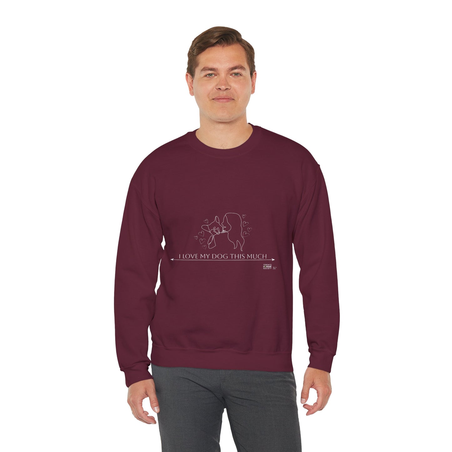 Unisex  Crewneck Sweatshirt - I Love My Dog This Much