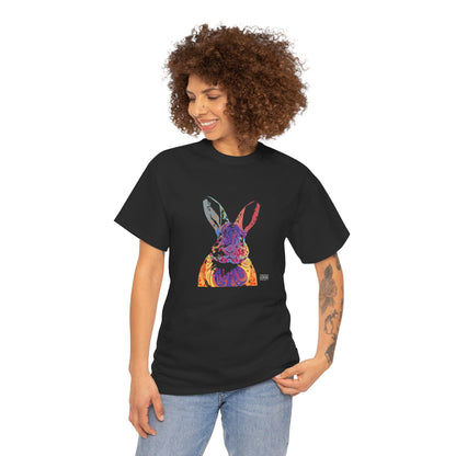 Unisex Cotton Tee - Abstract Rabbit