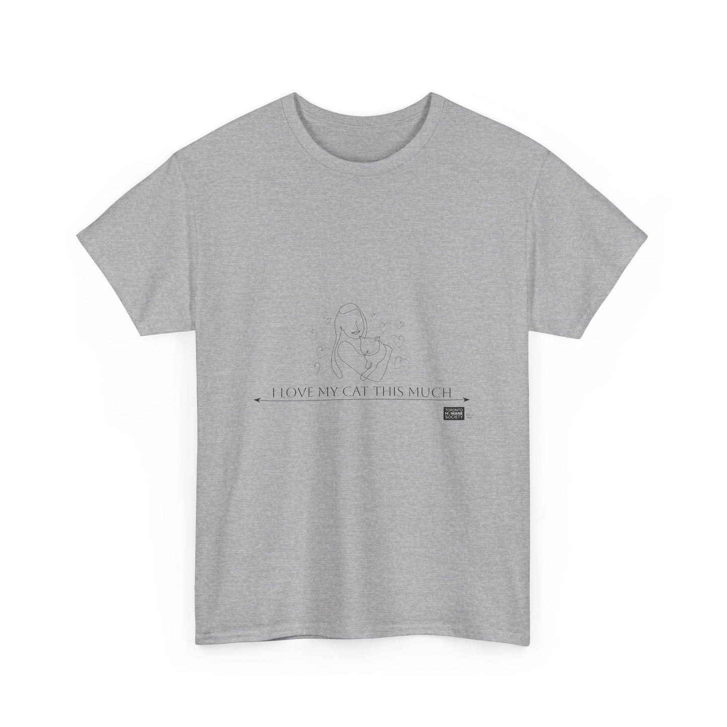 Unisex Cotton Tee - I Love My Cat This Much