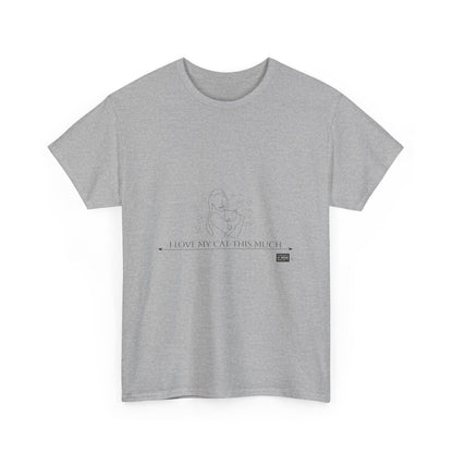 Unisex Cotton Tee - I Love My Cat This Much