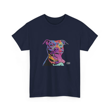 Unisex Cotton Tee - Abstract Dog